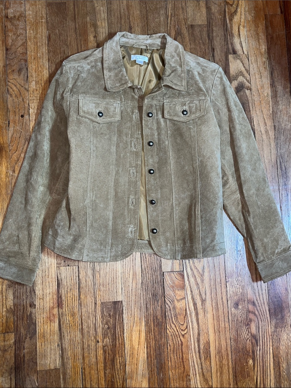 Tan leather jacket